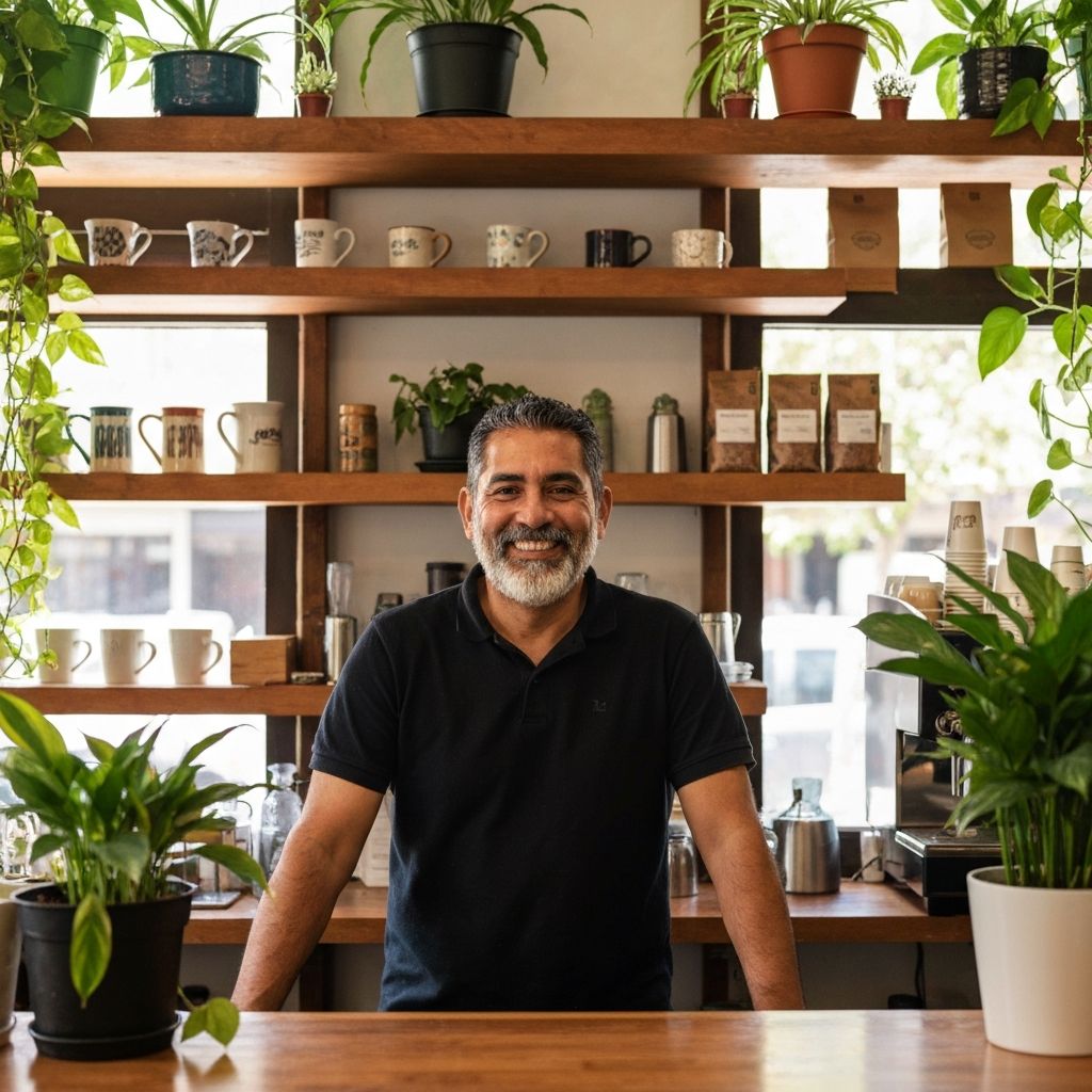 Duena de negocio local